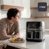 BLACK+DECKER BXAF8001E 8L skaitmeninis oro gruzdintuvas, 1700W, 8 programų, nelipni krepšelis, juodos spalvos
