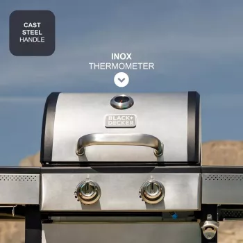 Black+Decker BXOG7200E Dujinis Grilis, 2 degikliai x 3,6 kW