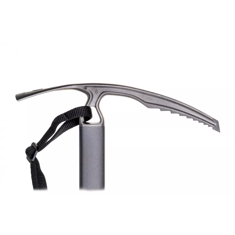 Black Diamond Raven Ice Axe 55 cm - nerūdijančio plieno galva, aliuminio kotas, 437 g