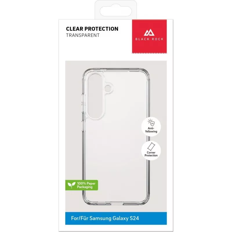 Black Rock permatomas apsauginis dėklas Samsung Galaxy S10e – permatomas TPU smūgius sugeriantis dangtelis 00226136