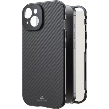 Black Rock Cover 360° Glass dėklas Apple iPhone 15, Real Carbon 00221252