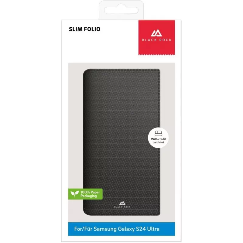 Black Rock Slim Folio dėklas Samsung Galaxy S23 Ultra 6,8 colio juodas 00226128