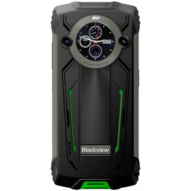 Blackview BV8200 Neardūžtamas 4G LTE Išmanusis Telefonas 6.5 inch FHD+ 120Hz, 1.3 inch Papildomas Ekranas, 12GB RAM, 256GB Atmintis, 8800mAh Baterija, 50MP+13MP Galinės Kameros, 32MP Priekinė Kamera, IP68/IP69K/MIL-STD-810H, NFC, Pirštų Atspaudų Skeneris, Žalias