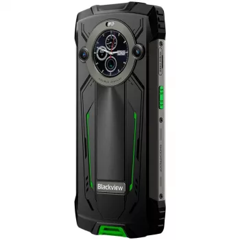 Blackview BV8200 Neardūžtamas 4G LTE Išmanusis Telefonas 6.5 inch FHD+ 120Hz, 1.3 inch Papildomas Ekranas, 12GB RAM, 256GB Atmintis, 8800mAh Baterija, 50MP+13MP Galinės Kameros, 32MP Priekinė Kamera, IP68/IP69K/MIL-STD-810H, NFC, Pirštų Atspaudų Skeneris, Žalias