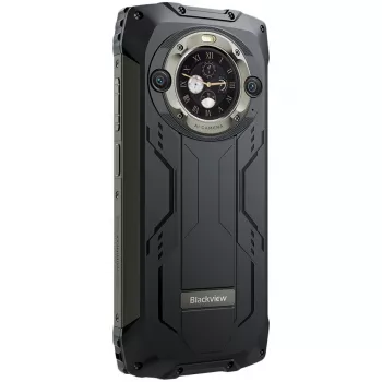 „Blackview BV9300 Pro“ nešiojamas atsparus išmanusis telefonas 6,7 inch FHD+ 120 Hz, 12 GB RAM, 256 GB atminties, 15080 mAh baterija, IP68/IP69K, juodas