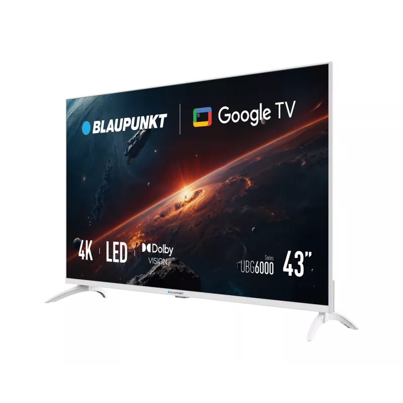 Blaupunkt 43UBG6010S 43 colių (108 cm) 4K Ultra HD Google TV, Baltas