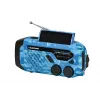 Blaupunkt ER10BC FM PLL skaitmeninis žadintuvas radijas su dvigubu žadintuvu, USB įkrovimu, termometru, mėlyna kamufliažinė
