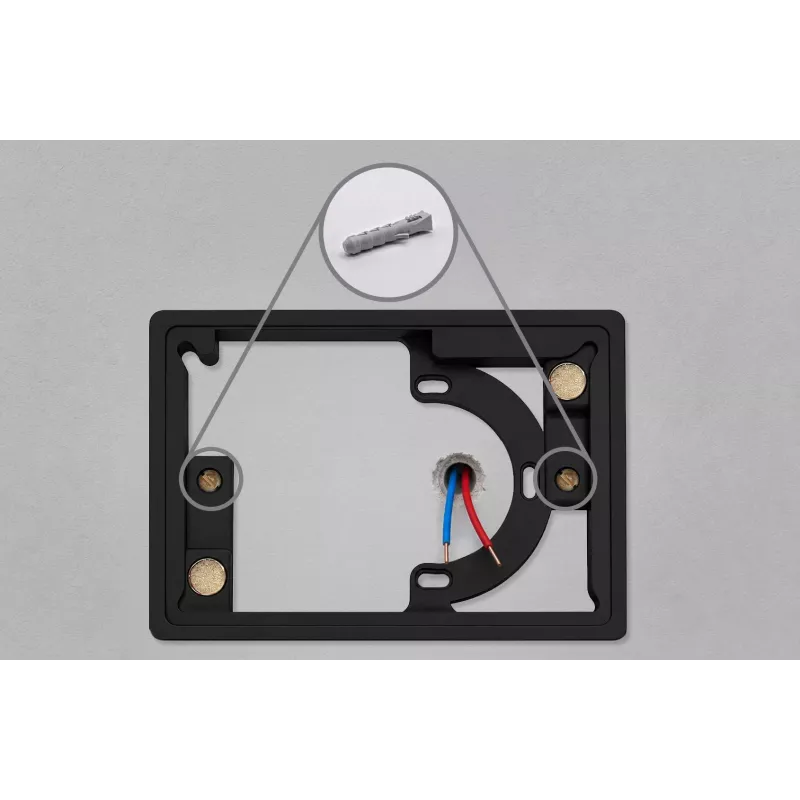 Blebox framePanelM Black Įleidžiamas sieninis rėmas, skirtas ControlPanelM