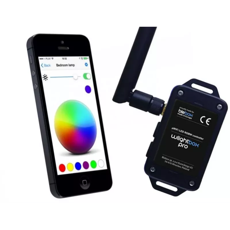 BleBox wLightBox Pro WiFi 4 kanalų PWM LED valdiklis (12-24V DC, RGBW/CCT, Alexa ir Google)