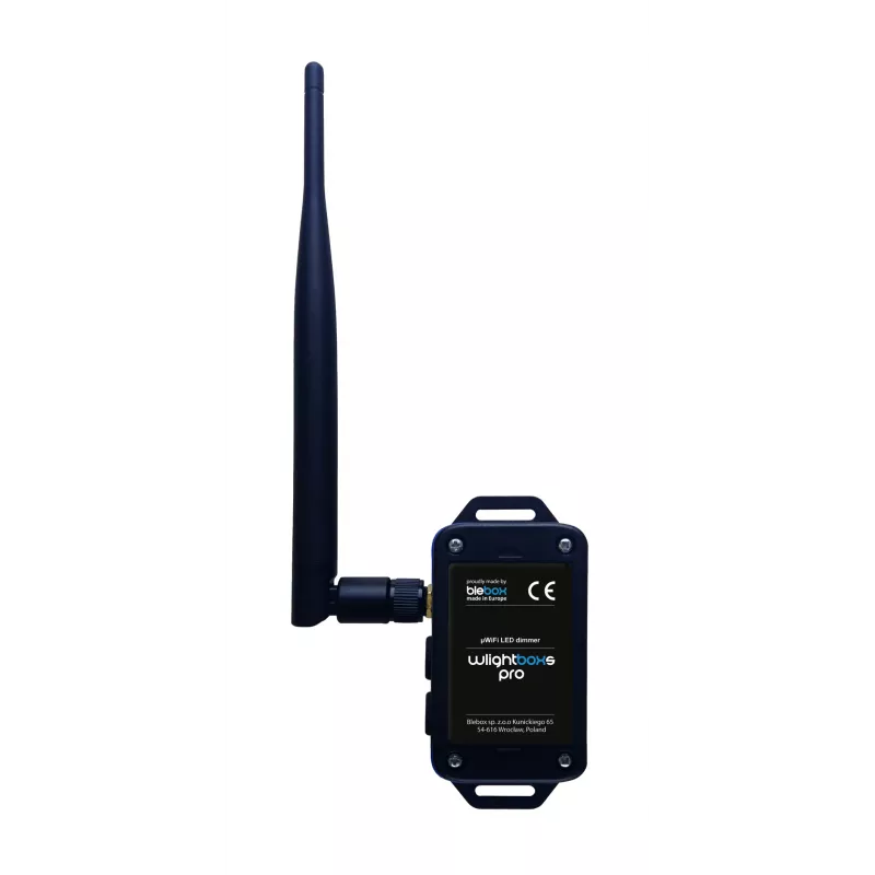 BLEBOX wLightBoxS Pro išmanusis LED reguliatorius su išorine antena 12-24V DC