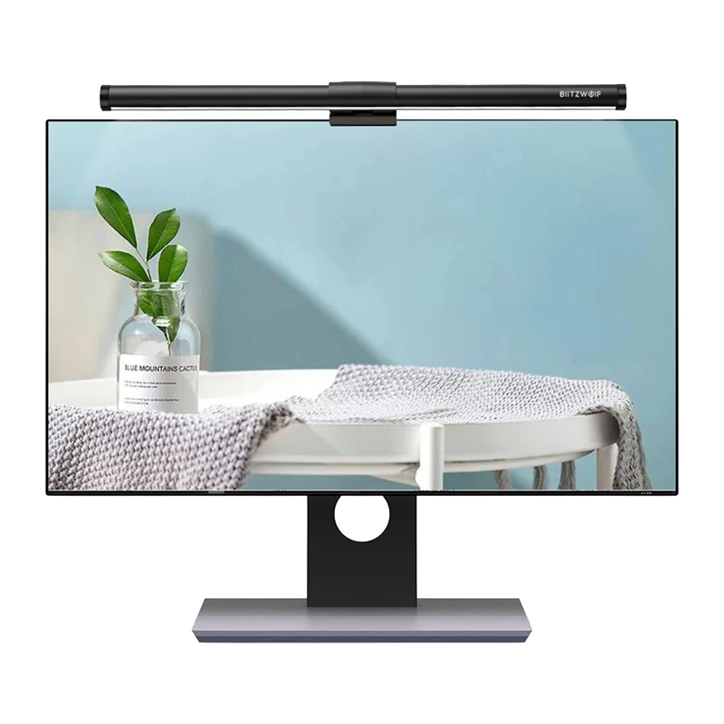 BlitzWolf BW-CML2 Air Monitor Light su CO2, TVOC, temperatūros ir drėgmės jutikliu – pritemdoma LED juosta, 2700-6500K, CRI Ra95, USB-C