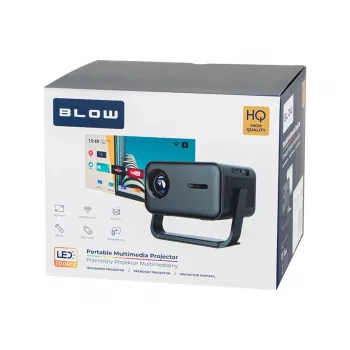 BLOW AndroidTV FullHD MaxView nešiojamas projektorius, juodas
