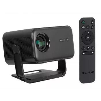 BLOW AndroidTV FullHD MaxView nešiojamas projektorius, juodas