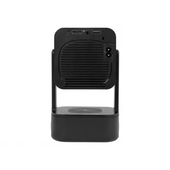 BLOW nešiojamasis projektorius su Android TV HD ir kinematografiniu garsu, juodas dėklas