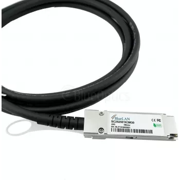 BlueLAN 20G-DACP-QSFP1SFPDD3M suderinamas 20Gbps QSFP į SFP-DD tiesioginio prijungimo varinis kabelis, 3m, pasyvus Twinax, 100 Ohm, keičiamas įjungus maitinimą