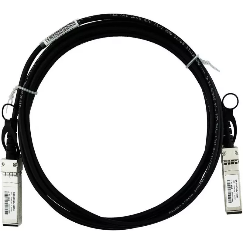 BlueLAN S+DA00005-BL suderinamas su MikroTik S+DA00005 10GBASE-CR pasyvus SFP+ tiesioginio prijungimo kabelis, 0,5 m, AWG30