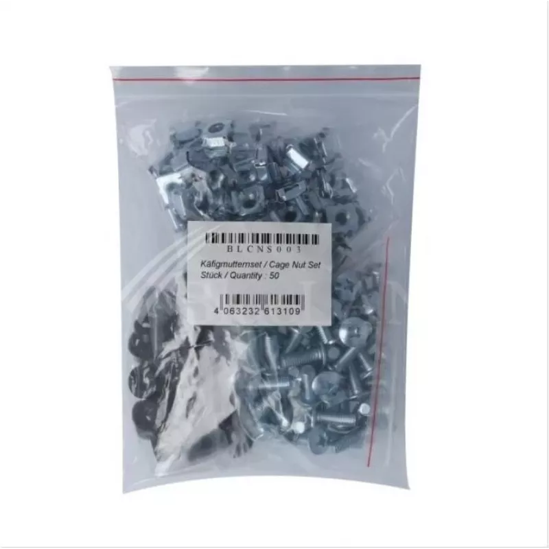 BlueOptics BlueLAN M6 Cage Nuts and Screws 50-Piece Set (BLCNS003)