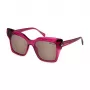 Blumarine moteriški akiniai nuo saulės SBM832S5401BV Drugelio formos acetatiniai juodi pilkai gradientiniai UV400