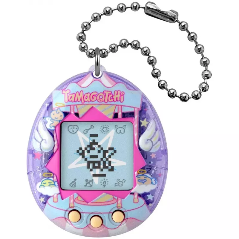 BND Tamagotchi Original – Angel Carousel Virtual Pet Toy, White