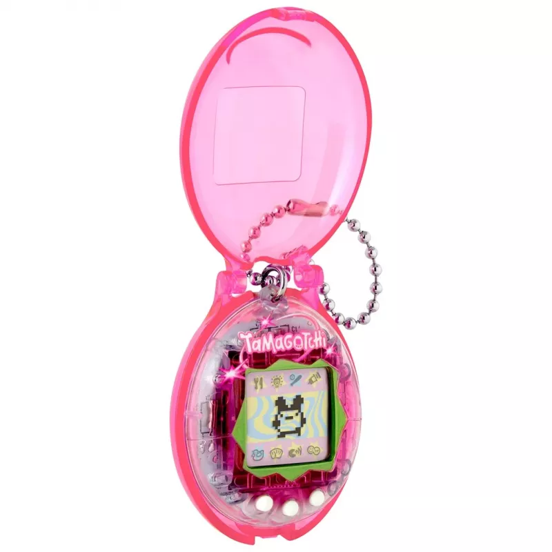 BND Tamagotchi Original Virtual Pet with Protective Case - Rožinė