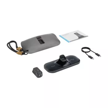 BoboVR CG2 įkrovimo stotelė VR šalmams – 3-in-1 magnetinis dokas su 350 mAh segtuku ir kelioniniu dėklu, juoda