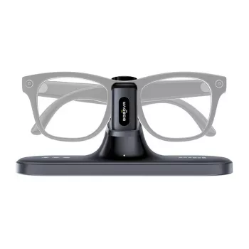 BoboVR CG2 įkrovimo stotelė VR šalmams – 3-in-1 magnetinis dokas su 350 mAh segtuku ir kelioniniu dėklu, juoda
