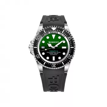 Bobroff BF0002i-BFSTN Vyriškas analoginis kvarcinis laikrodis 42 mm juodas nerūdijantis plienas