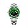 BOBROFF MAN BF0002ibv analoginis laikrodis, 42 mm, juodas ciferblatas, odinė apyrankė