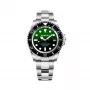 BOBROFF MAN BF0002J1 Analoginis kvarcinis laikrodis, 44 mm, juodas ciferblatas, natūralios odos dirželis