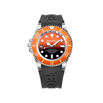 BOBROFF MAN BF0004ibnBFS Analoginis kvarcinis laikrodis 42mm plieninis korpusas juodas ciferblatas natūrali oda