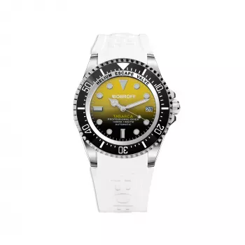 BOBROFF MAN BF0008-BFSTB Analoginis kvarcinis laikrodis 44 mm nerūdijantis plienas juoda oda
