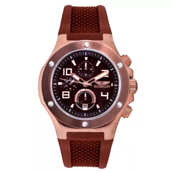 BOBROFF MAN BF1002M65 43mm Vyriškas Kvarcinis Analoginis Laikrodis Juodu Ciferblatu, Sidabrinio Plieno Korpusu, Juodu Odiniu Dirželiu