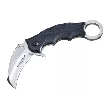 Boker Magnum Alpha Kilo sulankstomas peilis, 440A nerūdijančio plieno Drop Point ašmenys, G-10 rankena, Linerlock