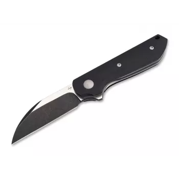 Böker Plus Corvus Nitro-V sulankstomas peilis, juoda G10 rankena, stonewash ašmenys