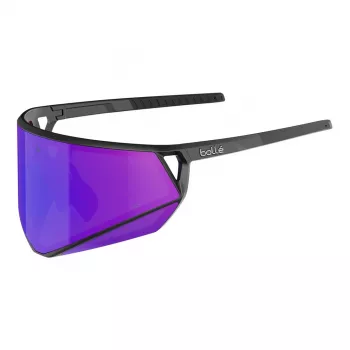 Bolle Unisex akiniai nuo saulės BS033002 - matinio juodo rėmelio, pilki lęšiai, 155 mm