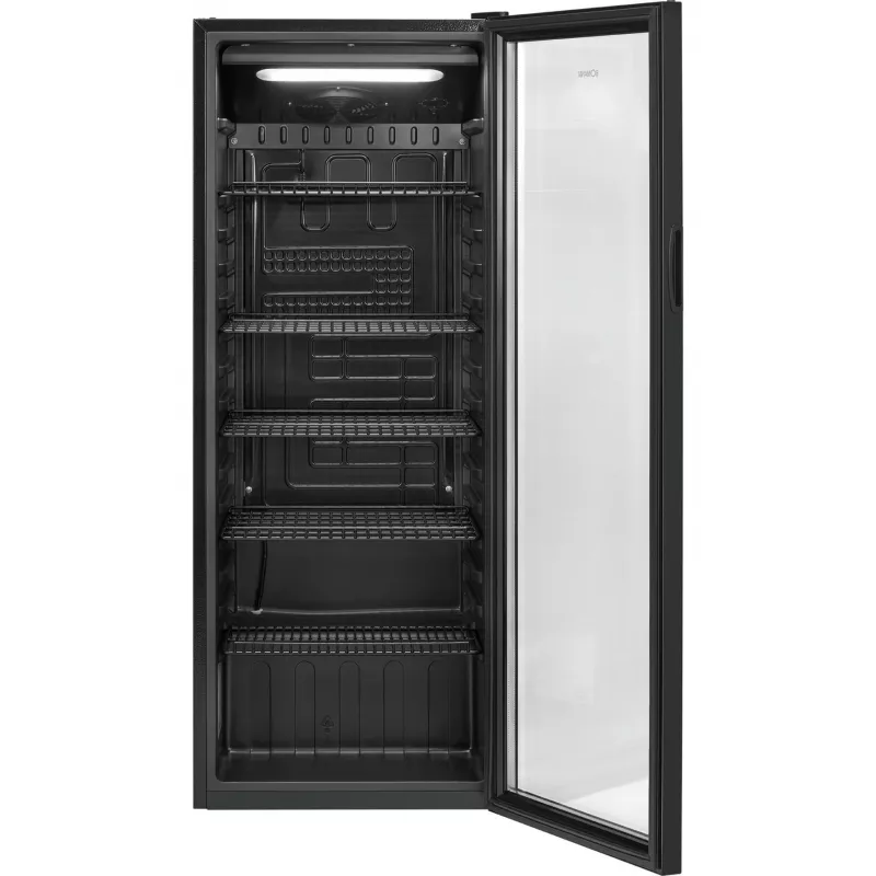 Bomann KSG 7292 stiklinės durys šaldytuvas 143 cm baltas