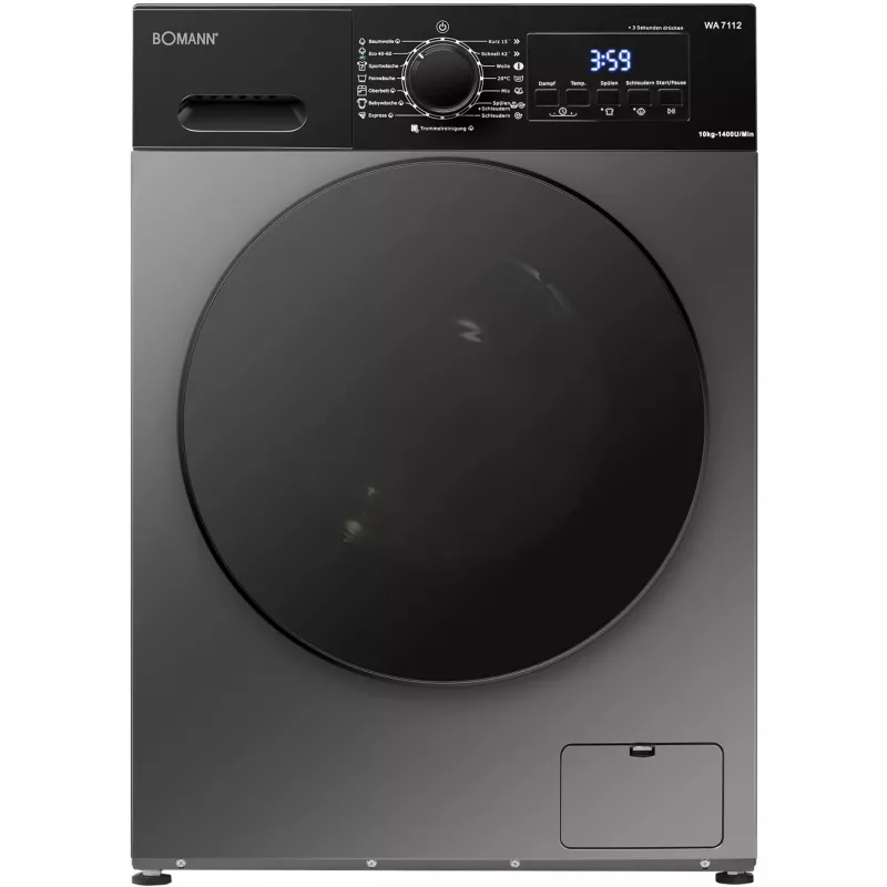 BOMANN WA 7112 Titan širdelės formos vaflinė 800 W, titanas/juoda