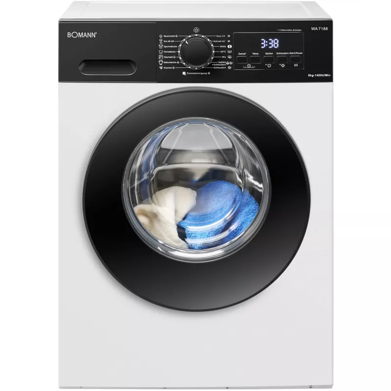 BOMANN WA 7188 širdelės formos vaflinė, 1300 W, balta/juoda
