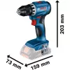 Bosch 18V Professional Set Rotary Hammer GBH 18V-22 + Drill Driver GSR 18V-45 - (mėlyna/juoda, 2x Li-Ion baterija 4.0 Ah, grąžtų ir antgalių rinkinys, įrankių krepšys) (0615V0003D)