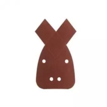 Bosch 2609256A71 Red Wood delta šlifavimo lapų rinkinys, 10 dalių, grūdėtumas K60/K80/K120, su „Hook and Loop“ tvirtinimu, skirtas daugiafunkciams šlifuokliams