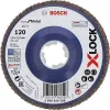Bosch Accessories 2608619208 X-LOCK pluoštinis diskas Ø 115 mm, 120 grūdėtumo, cirkonio aliuminio oksidas, nerūdijančiam plienui