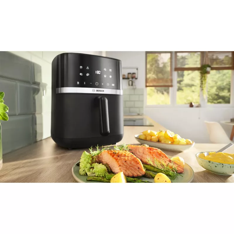 BOSCH Air Fryer MAF462B0 Series 4 (Juoda, 2050 W, Krepšelis 6.1 L)