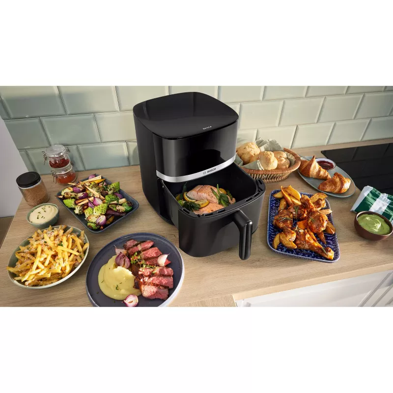 BOSCH Air Fryer MAF462B0 Series 4 (Juoda, 2050 W, Krepšelis 6.1 L)