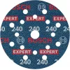 Bosch Expert M480 Net šlifavimo diskas 150 mm P120, 50 vnt. su Velcro tvirtinimu ir keliomis kiaurymėmis, skirtas ekscentriniams šlifuokliams 2608902449