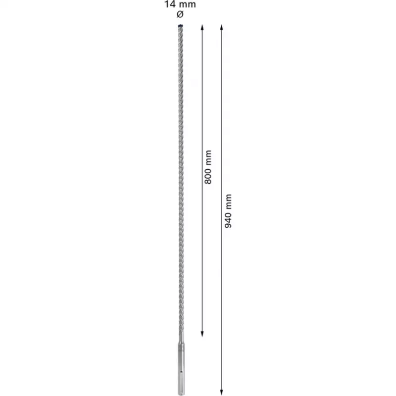 Bosch Expert SDS-max-8X gręžtuvas plaktukinis 14x940mm betonui, mūrui, gelžbetoniui 2608900210