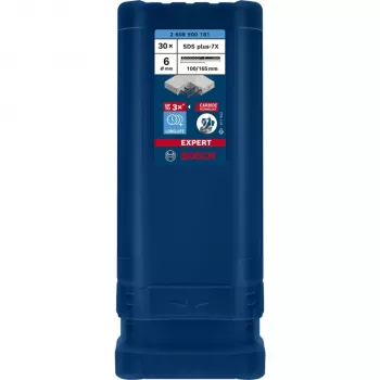 BOSCH EXPERT SDS plus-7X Plaktukinis grąžtas 6mm 100mm darbinis ilgis 30 vnt. rinkinys