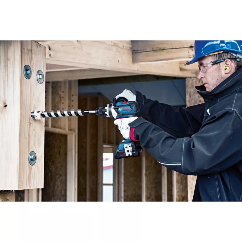 Bosch GSB 18V-110 C Professional 18V belaidis smūginis gręžtuvas (be akumuliatoriaus, mėlynas/juodas)