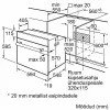 BOSCH HBF113BR1S įmontuojama elektrinė orkaitė, 66 l, nerūdijantis plienas