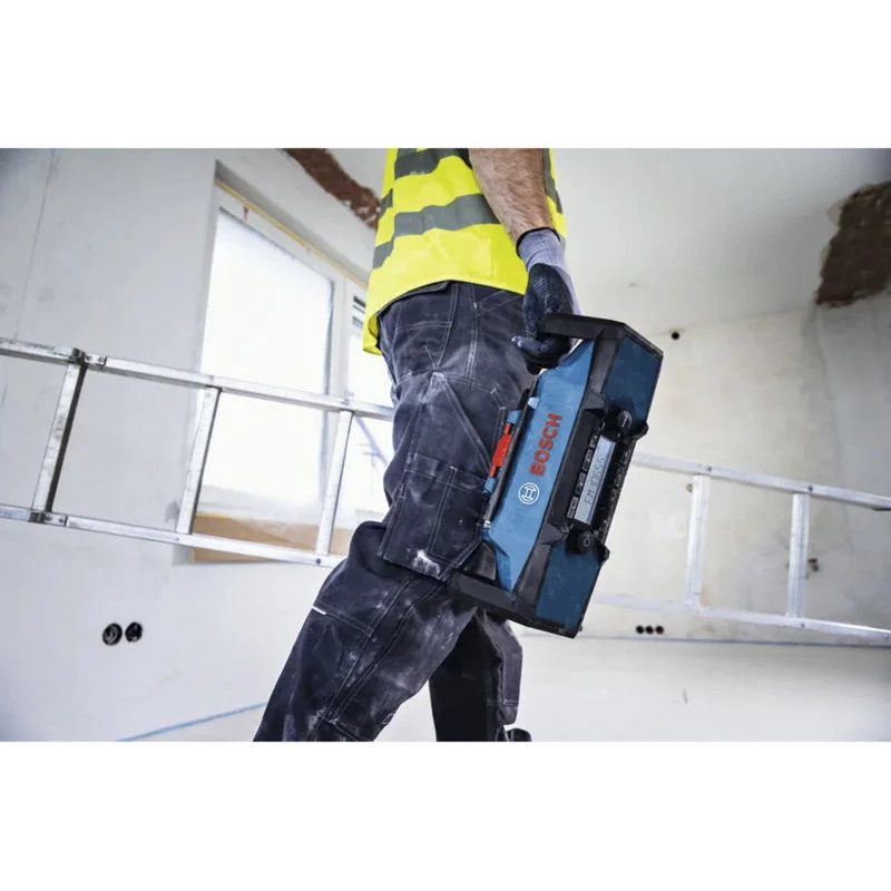 BOSCH HEAVY DUTY GPB18V-3C Professional Bluetooth FM Radijas (Mėlyna/Juoda, Be Akumuliatoriaus)
