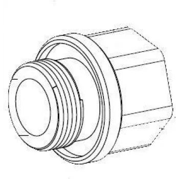 Bosch MIC serijos M25 į 3/4 colio NPT kabelių adapteris (MIC-M25XNPT34)